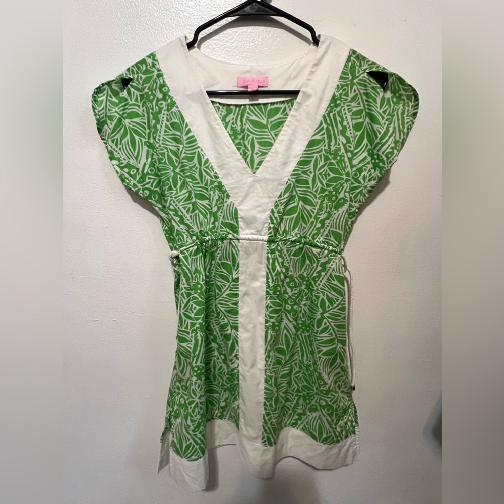[Lilly Pulitzer] Green Bean Dominique Caftan Tunic